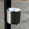 Asbak model Cubix 26 rvs asbak voor buiten 2.4L zelfdovend